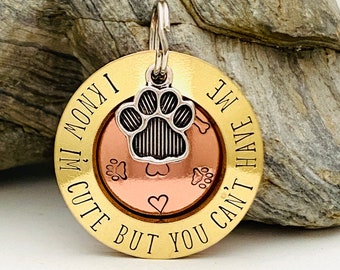 Dog Tags For Dogs, Custom Pet ID Tag, Personalised Dog Name Tag, Cute Tags, Puppy Tag For Collar, Stamped Dog Tag, ID Tag, Xmas Dog Gifts