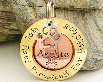 Dog Tags For Dogs, Personalised Dog Tag, Lost Dog Tag, Funny Dog Tag, Puppy Name Tag, Dog Collar Tag, Metal Dog Tag For Large Dog, Pet ID