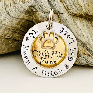 Personalised Dog Tag, Dog Tags For Dogs, Dog Name Tag, Puppy Dog Tag, Dog Collar ID Tag, Brass Dog Tag, Cute Dog Tag, Hand Stamped Dog Tag