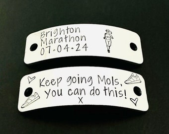 Personalised Trainer Tags, Motivational Gifts For Husband, Marathon Runner Gift, Running Accessories For Her, Shoe Tags, Brighton Gifts