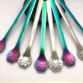 Stainless Steel Spoon For Dogs, Cutlery For Cats, Paw Print Gift For Her, Birthday Present For Pet Lover, Coffee Spoon For Cat Lover, Unique