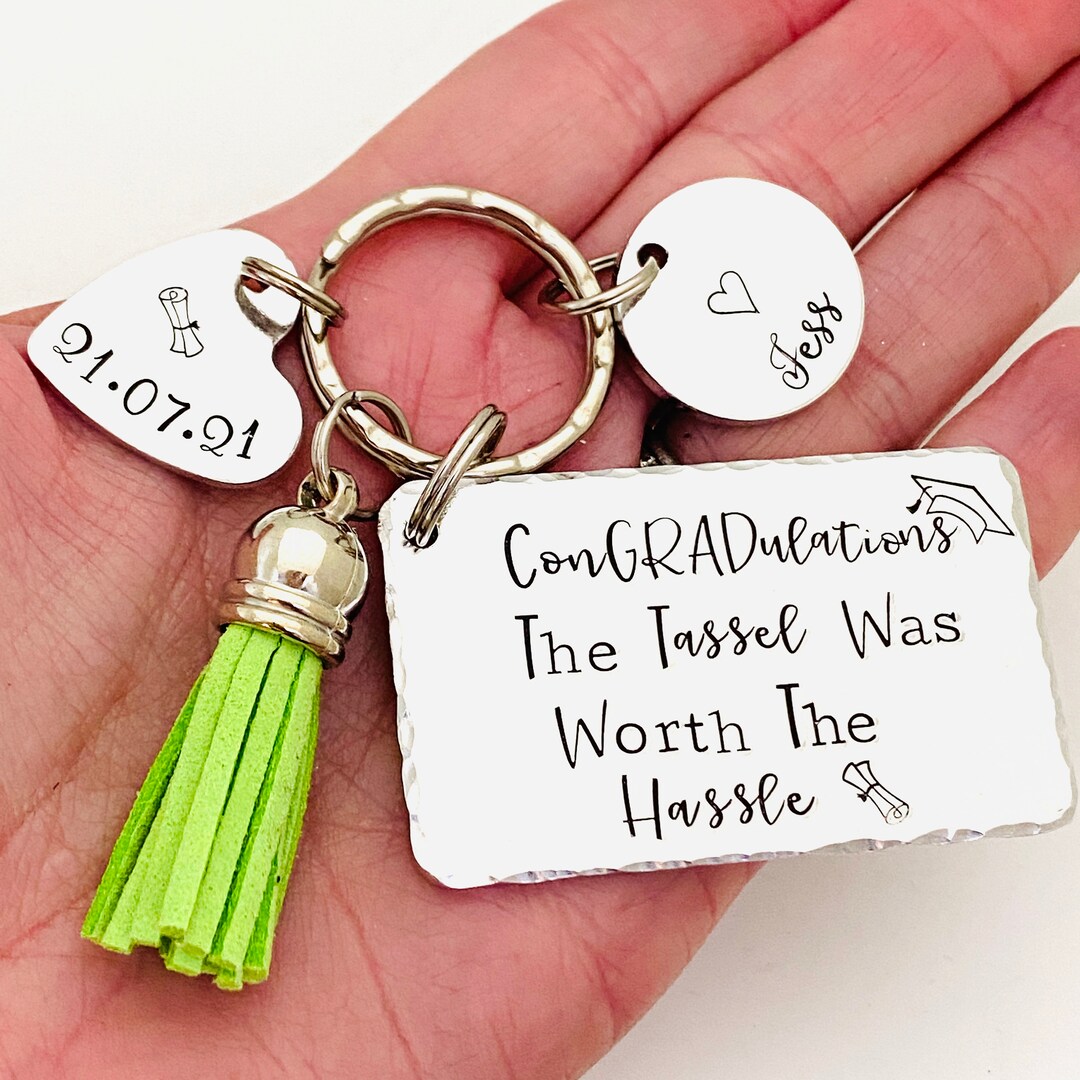 Graduation Keyring Graduation Keyring for Daughter, the Tassel Was Worth the Hassle, Grad ...
