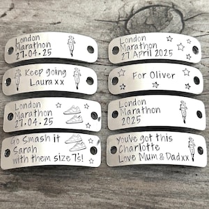 Personalised Trainer Tags, Half Marathon Running Gifts For Friend, Shoe Accessories For Men And Women, Motivational Sports Gifts, Shoe Tags