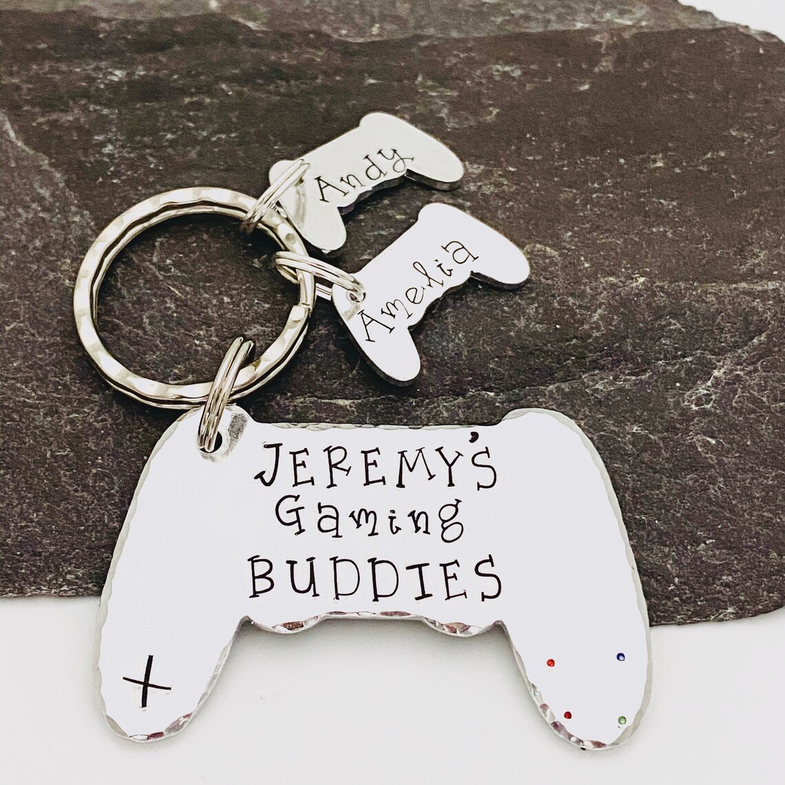 Personalised Game Controller Keyring Gamer Buddy Gift Gaming Etsy