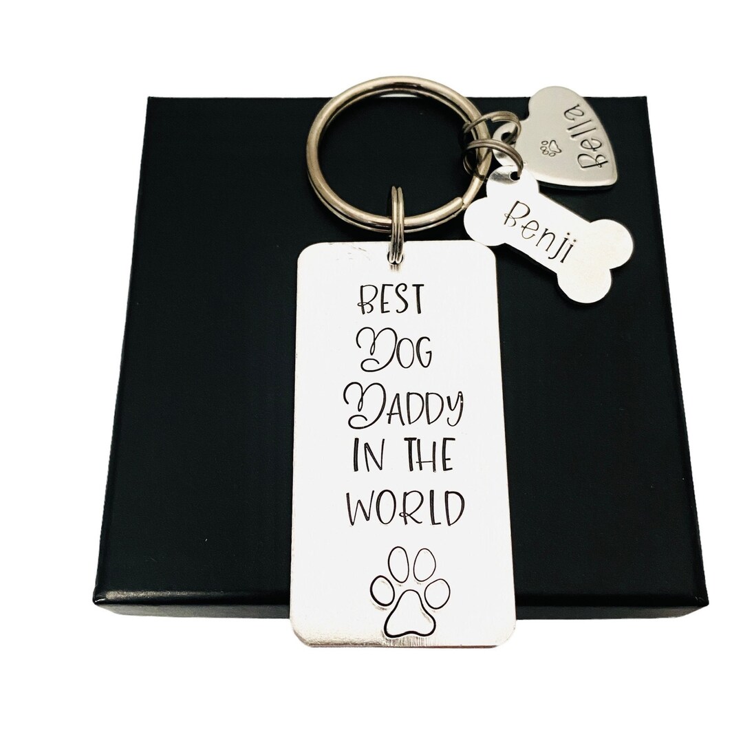 Best Dog Dad Keyring Fathers Day Gift From the Dog Dog Daddy Etsy UK