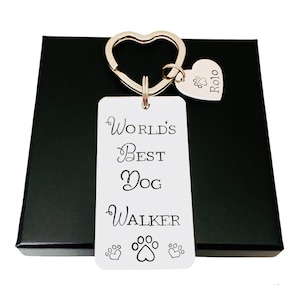 Dog Walker Keyring, Thank You Gift From Dog, Dog Groomer Christmas Gifts, Pet Sitter Gift, Birthday Gift For Dog Lover, Dog Owner Gift, Mom