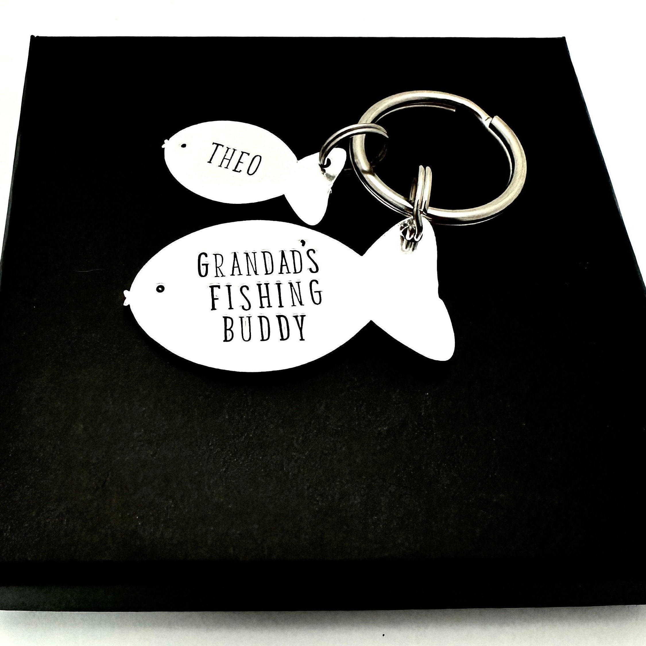 Fishing Keyring for Grandad, Fathers Day Gift for Grandpa