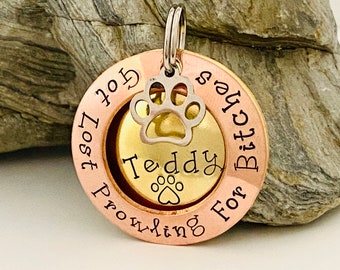 pickle shaped dog tag