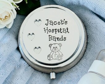 Baby Hospital Band Keepsake, Personalised Memory Box, Present For Baby Girl, Christening Gift For Boys, Baptism Gifts, Hospital Tag, Newborn