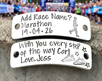 Trainer Tags For Runners, Marathon Running Accessories, London Runner, Custom Metal Shoe Tags, Motivational Gifts Men Women, Achievement