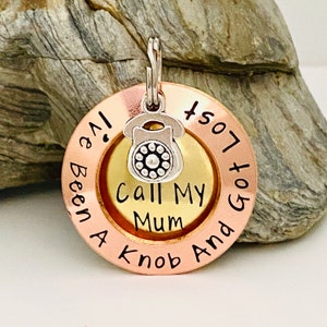 Dog Tags For Dogs, Call My Mom Dog Tag, Lost Dog Gifts, Funny Dog Tag, Metal Pet Tag, Dog Collar Name Tag, Brass Dog ID, Custom Puppy Tag