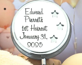 First Curl Box, Lock Of Hair Keepsake, Christening Gift For Girl, Godchild Baptism, 1st Haircut, Baby Shower Gifts For Baby Boy, New Baby