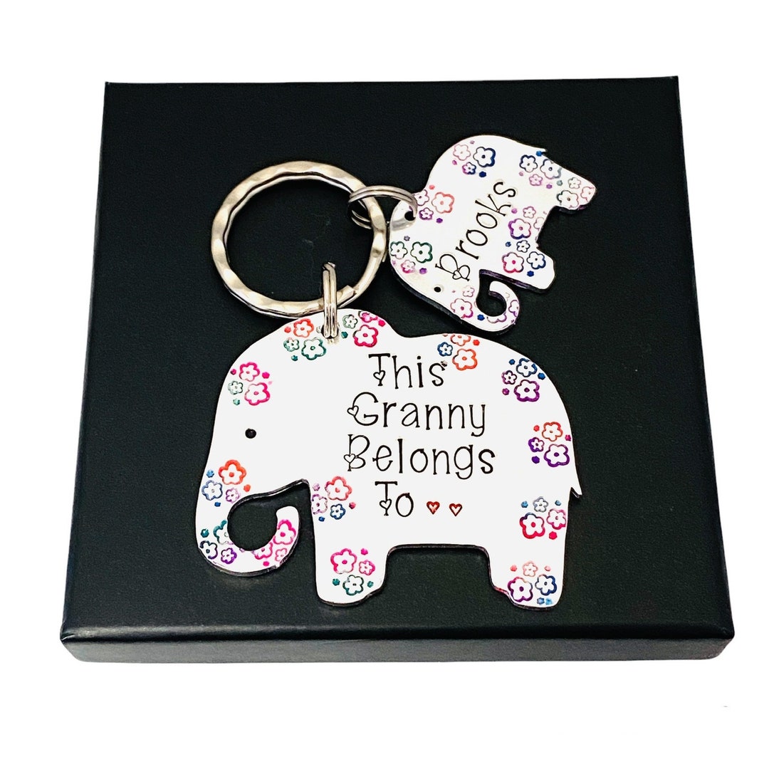 Key Rings Nanny This Granny Belongs to Personalised Keyring, Mothers Day Gift ...