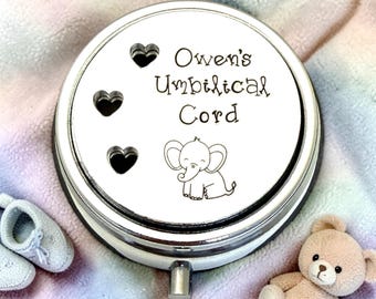 Umbilical Cord Box, Memory Box For Babies, Personalised Christening Gift Boy, Baby Keepsake With Name, New Born Present, Baby Girl Baptism