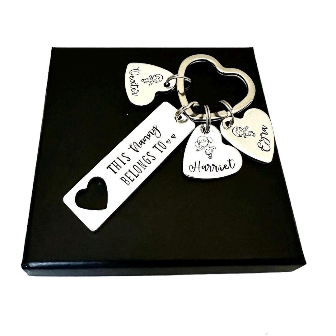 Key Rings Nanny This Nanny Belongs to Keyring, Mothers Day Gift for Grandma ...