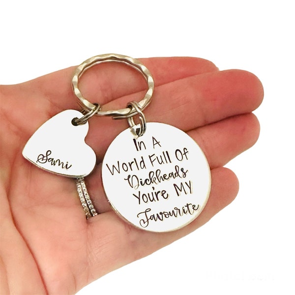 Funny Keyring For Boyfriend, Profanity Gifts For Couples, Valentines Gifts For Him,  Swear Gifts For Husband, Offensive Gift For Girlfriend