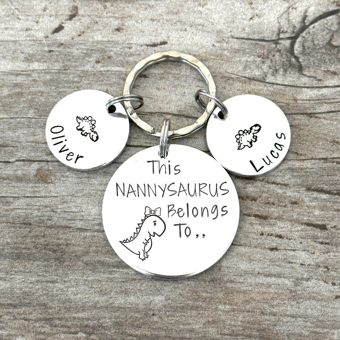 Key Rings Nanny Nannysaurus, This Grandma Belongs to Keyring, Mothers Day Gift to Nana ...