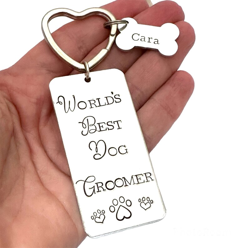 Best Dog Walker Personalised Keyring, Thank You Present From the Dogs