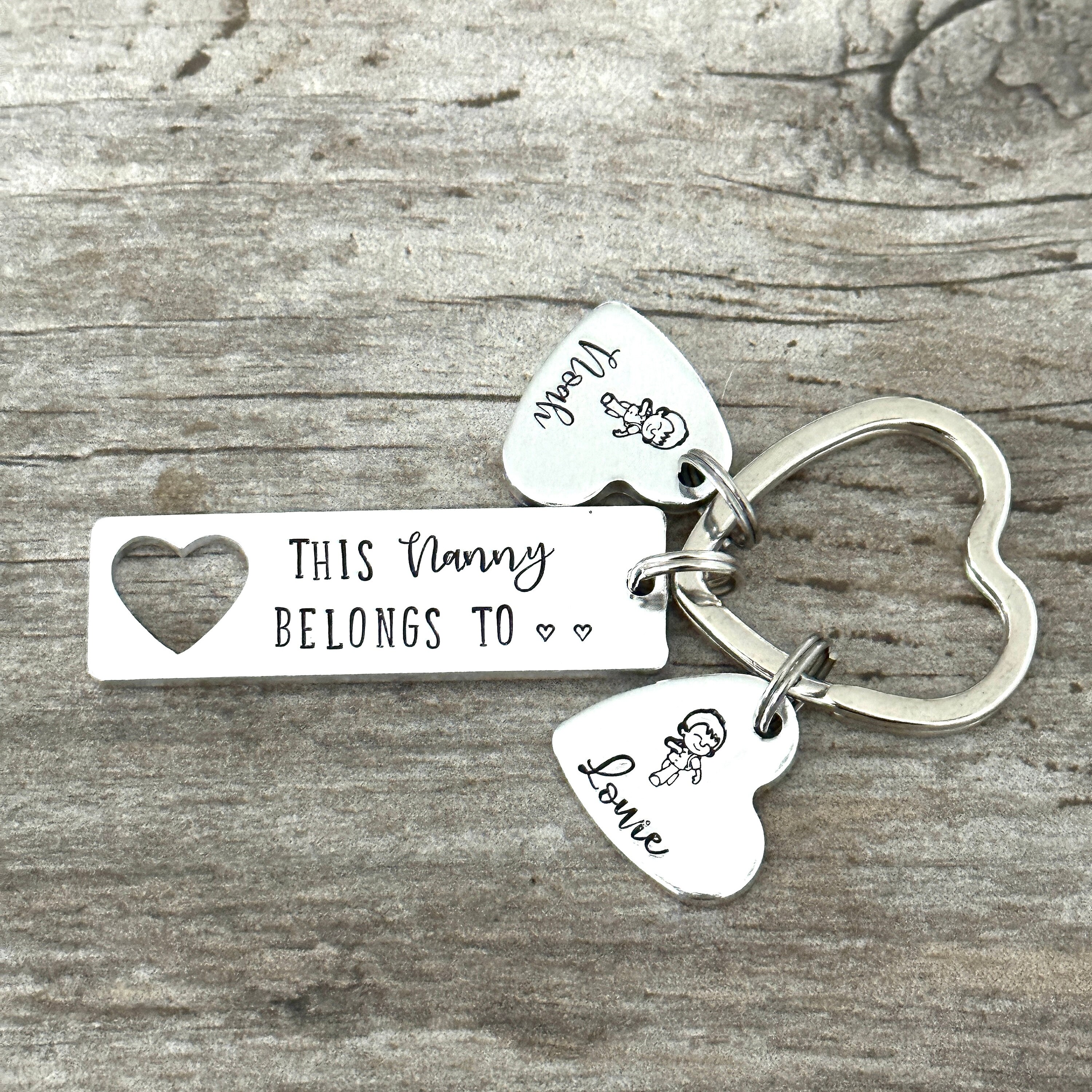 Key Rings Nanny This Nana Belongs to Keyring, Mothers Day Gift for Mum, Birthday ...