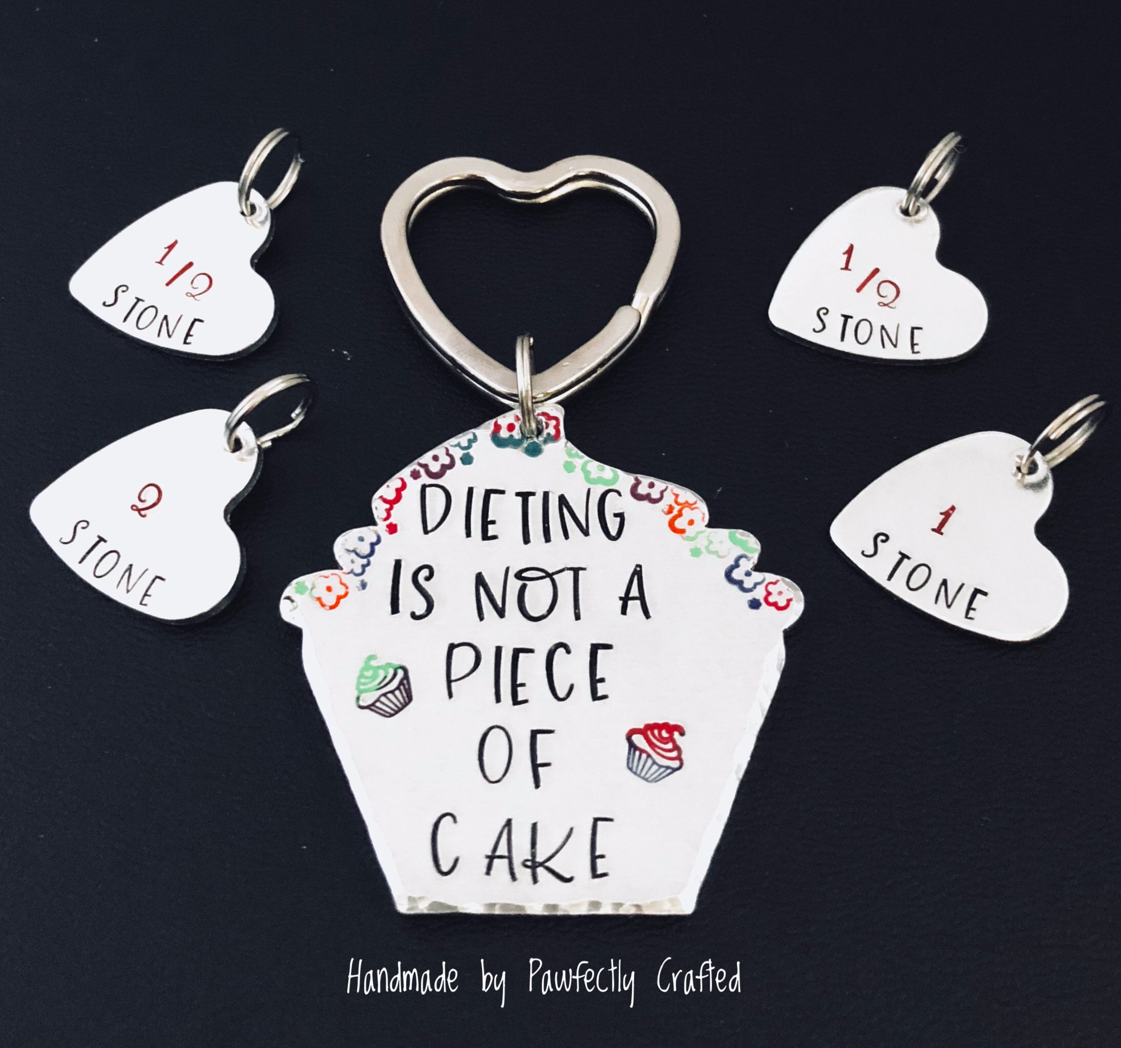 Personalised Weight Loss Journey Keyring Achievement Gift Etsy