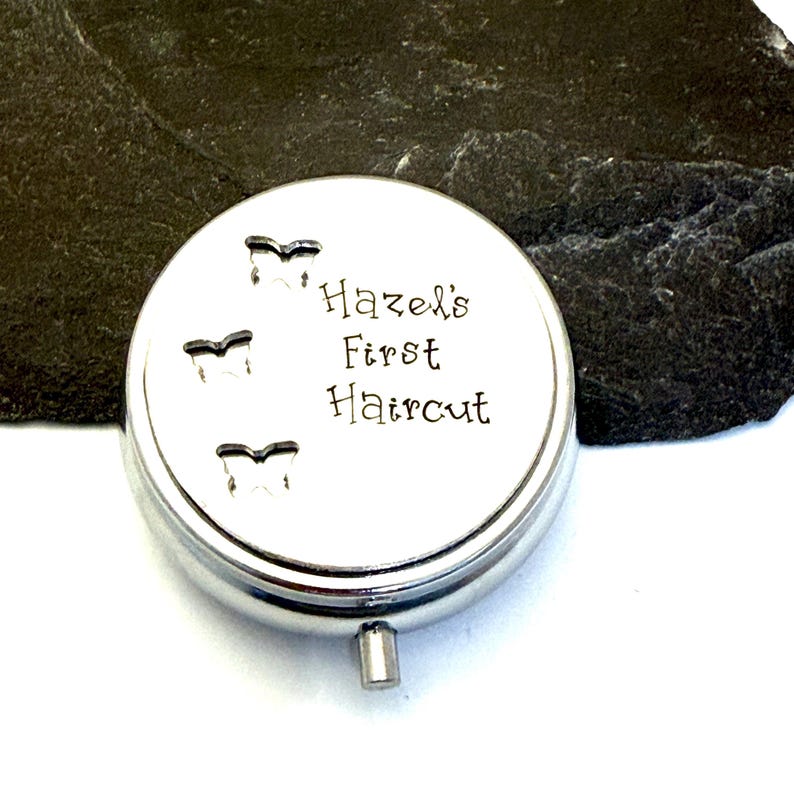 Personalised First Curl Box, 1st Haircut Box, Lock of Hair Keepsake, Christening Gift, Boys Baptism Gift, New Baby Girl Present, Baby Shower image 19