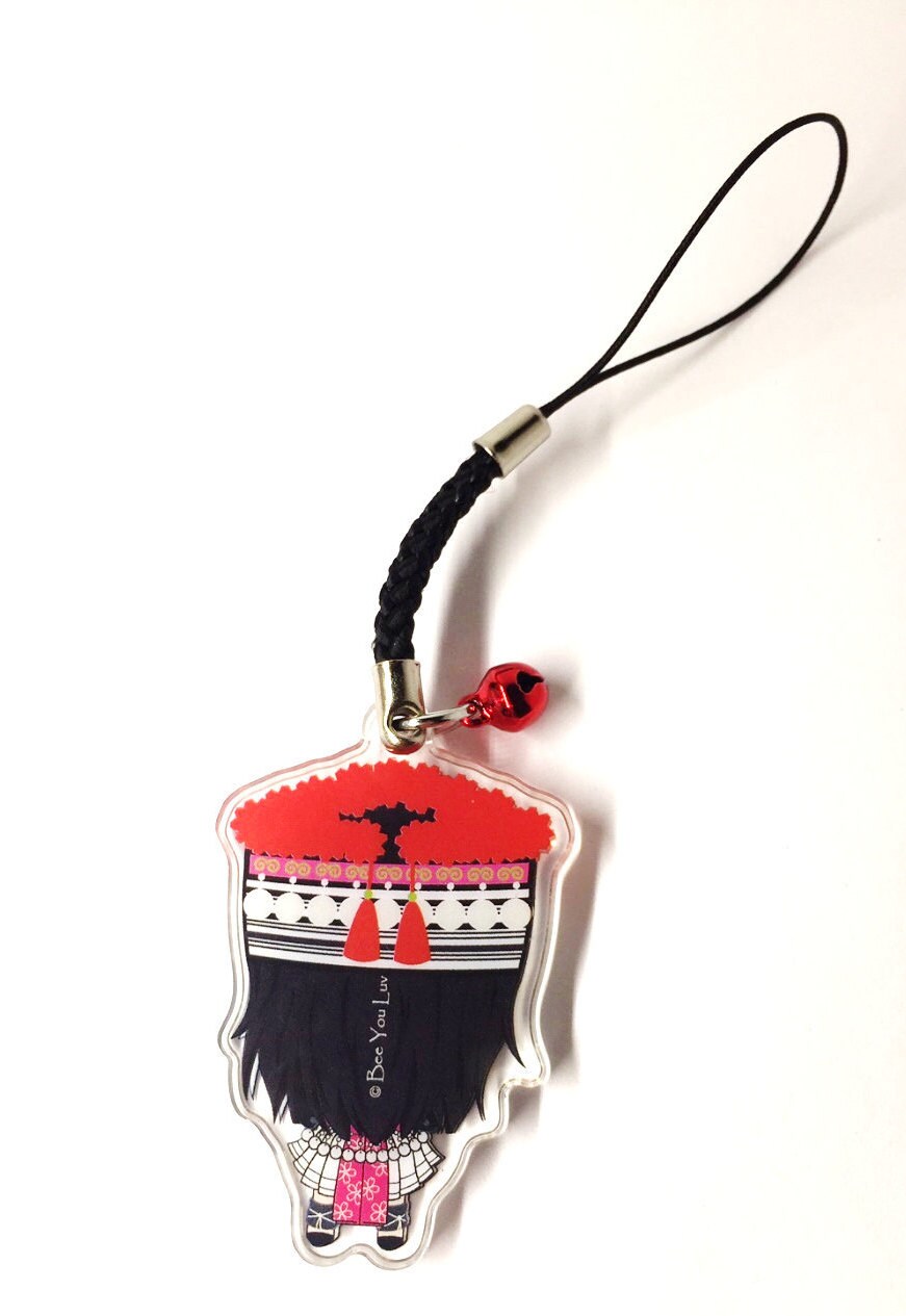 Hmong Charm Hmong Keychain Hmong Girl Red Hat Three - Etsy