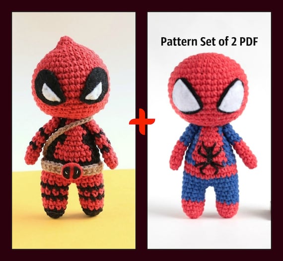 free crochet spiderman doll