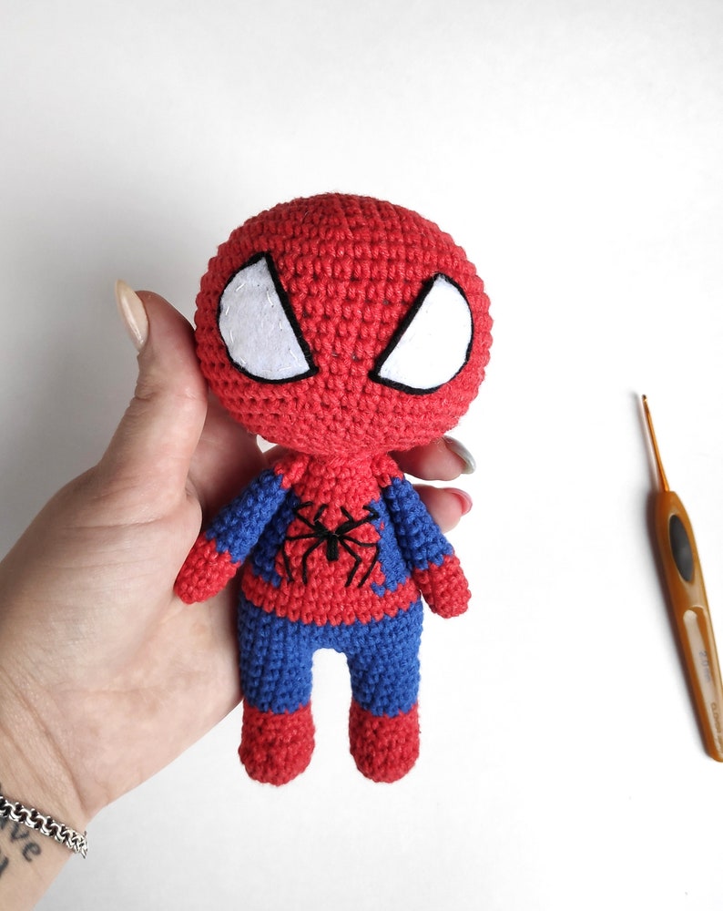 Spider man Crochet amigurumi Pattern PDF Amigurumi superhero Etsy