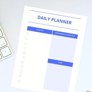 Daily Planner - Task List - To Do List - Things To Do - Daily Organizer - Printable Checklist