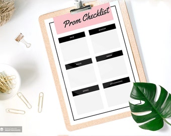 Lista de verificación para el baile de graduación - Planificador del baile de graduación - Planificación del baile de graduación - Planificador del baile de graduación