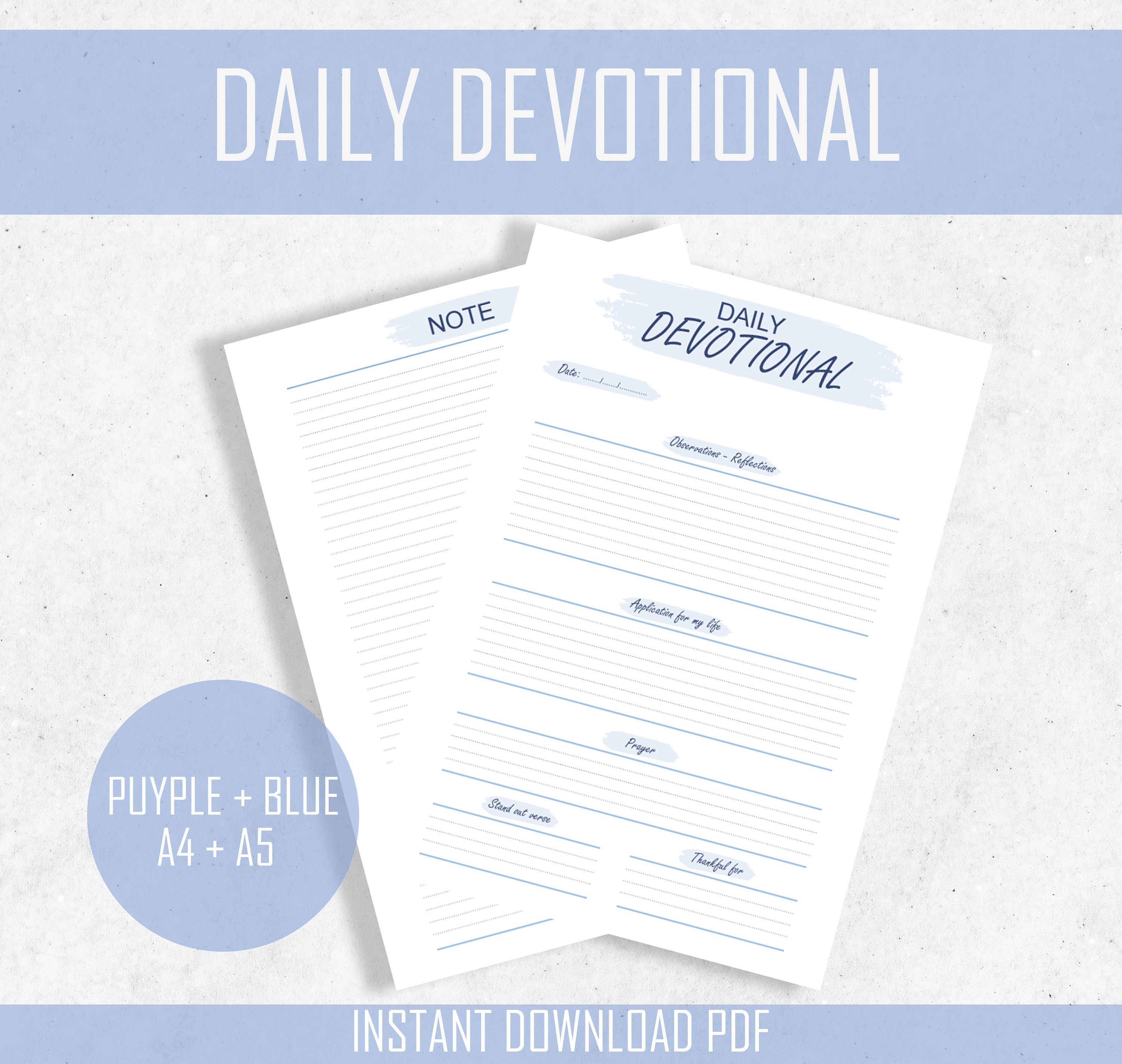 Bible Study Printable Bible Journaling Printable Daily | Etsy
