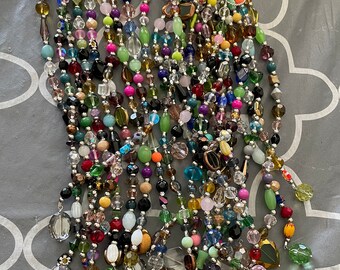 STORE CLOSING:  5 Sparkly Glass Beaded Strand-Sun catcher, Wall/Window Hanging, Decor-Assorted Styles & Lengths-Randomly Chosen