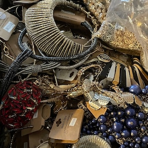 2 lbs. Surprise Jewelry Grab Bag For Crafting, Re-purposing and/or Repair-Mystery Lot