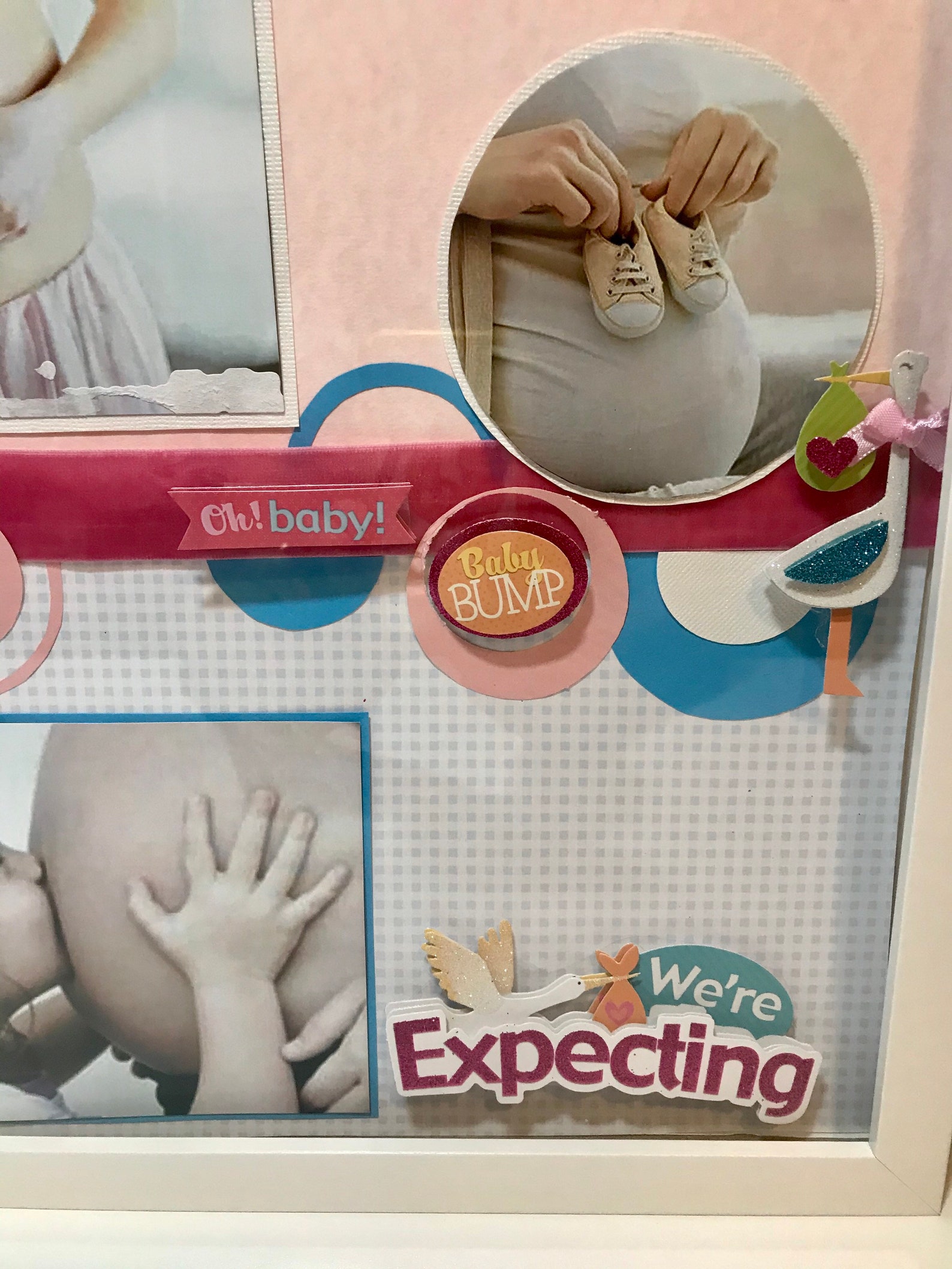 Custom baby shadow box Were Expecting pregnancy photo Etsy.de