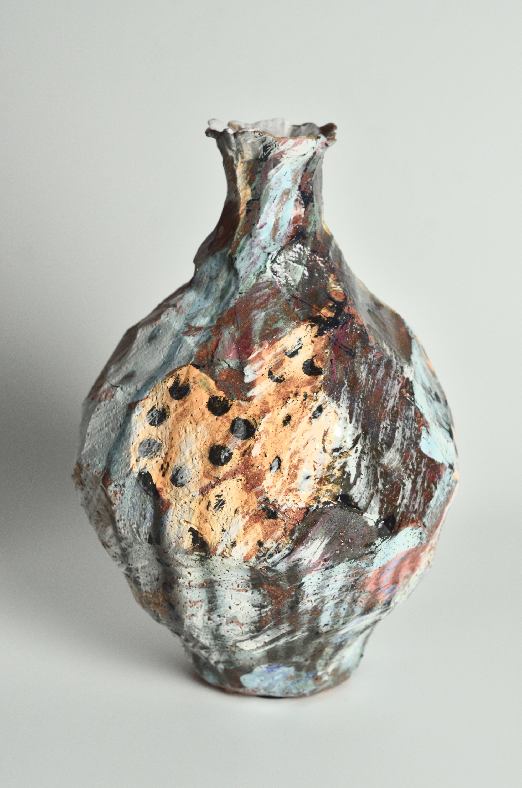 RESERVED. NOT for Sale. Handmade Ceramic Art Vase. Abstract Sculptural ...