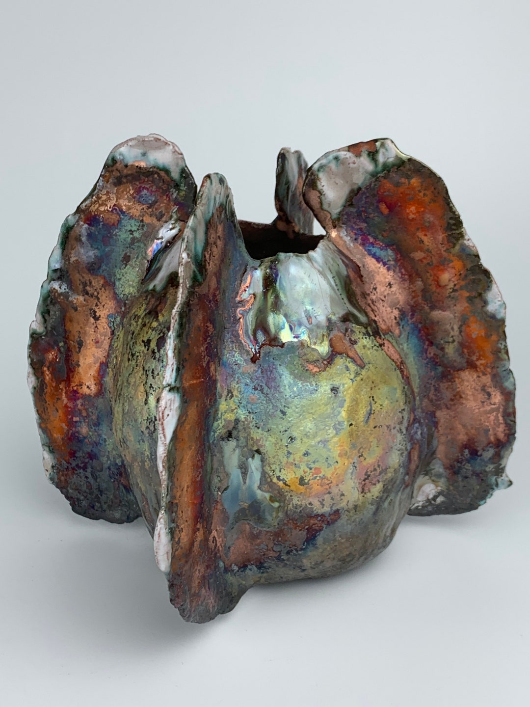 Ceramic Art Object. Raku Firing. for Amazing Interior Decoration. Etsy