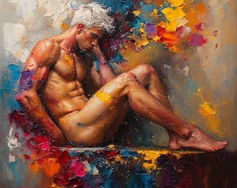 HOLDING IT TOGETHER - Male Figurative Fine Art Print