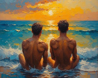 SHARED SILENCE - Male Figurative Fine Art Print