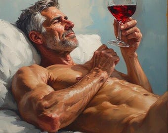 The TASTE OF SILENCE - Male Figurative Fine Art Print