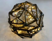 Fractured Stained Glass Orb Ornament