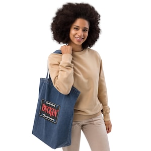 Bolsa tote Buckin’ Cowboy Carter denim orgânico