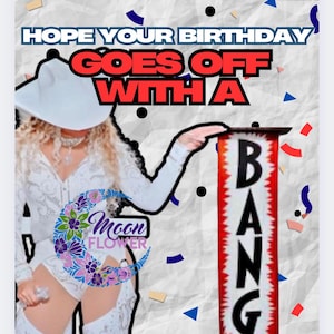 Bangin Cowboy Birthday Card Digital File