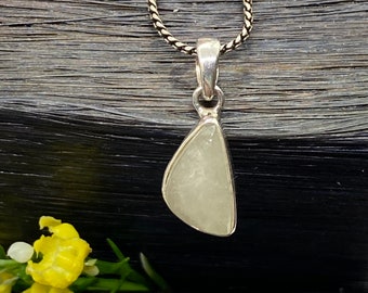 Libyan Desert Glass pendant - Unisex Pendant - Handmade pendant - Metaphysical jewelry - Energy stone pendant - Minimalist Jewelry