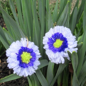 Light Purple Zinnia Hoops