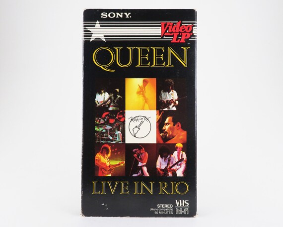 クイーン　VHSビデオテープ QUEEN VHS テープ「Live in Rio」(1985) - Etsy 日本