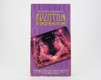 LED ZEPPELIN VHS Tape, "The Song Remains The Same" (1976)