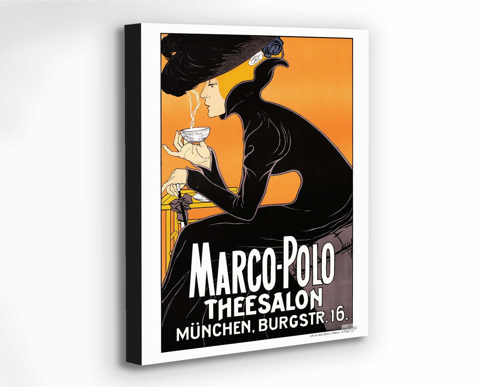 CANVAS PRINT MarcoPolo Theesalon All Sizes Available Art