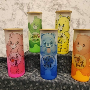 Sware bear ombre glass cups - 25 oz