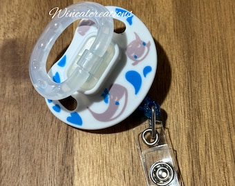 Unique Binky Badge Clips/Reels by WinCalCreations