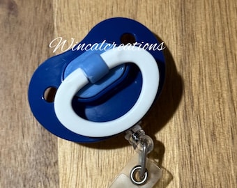 Unique Binky Badge Clips/Reels by WinCalCreations